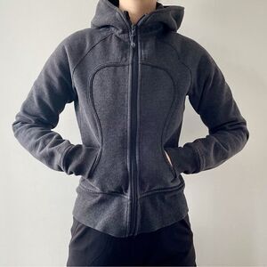 Lululemon Athletica Women's Scuba Zip Up Hoodie in Gray - Size 8
